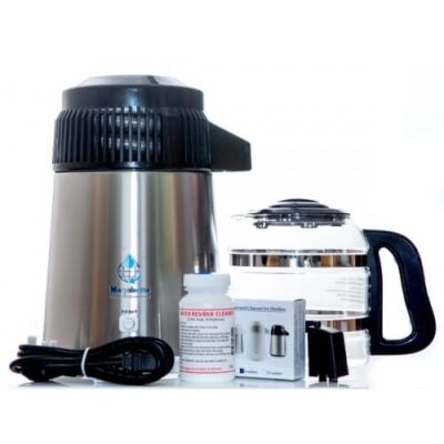 Megahome Stainless Countertop Water Distiller with Special Heavy Duty 316 Stainless Steel Includes