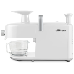 Greenstar® 5 All Stainless Steel Twin Gear Cold Press Masticating Juicer White