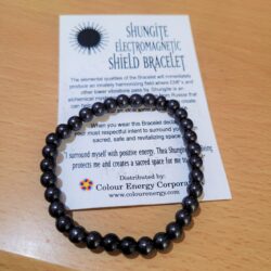 Shungite EMF Shield Bracelet, 6mm Beads