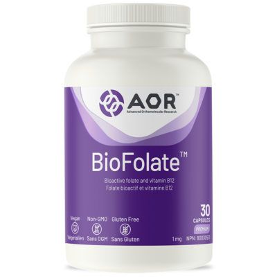 AOR BioFolate™, 30 Capsules