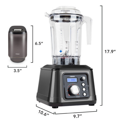 Tribest® Dynapro® Commercial High-Speed Vacuum Blender DPS-2250GY-B, Grey