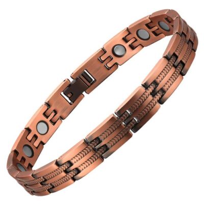 Magnetic Pulsed Energy Therapeutic Copper Bracelet, Women's (16 Magnets)