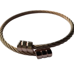 Mystech Cable Expanding 7.83Hz Bracelet Thin - Rose Gold