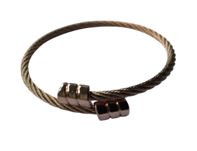 Mystech Cable Expanding 7.83Hz Bracelet Thin - Rose Gold