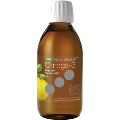 NutraSea® HP™ Omega-3 Liquid, Lemon, 200mL