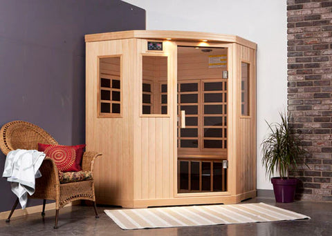 Radiant Health Saunas® EC-4H 4 Person Corner Elite Model