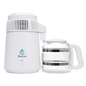 Megahome White/White Enamel Countertop Distiller