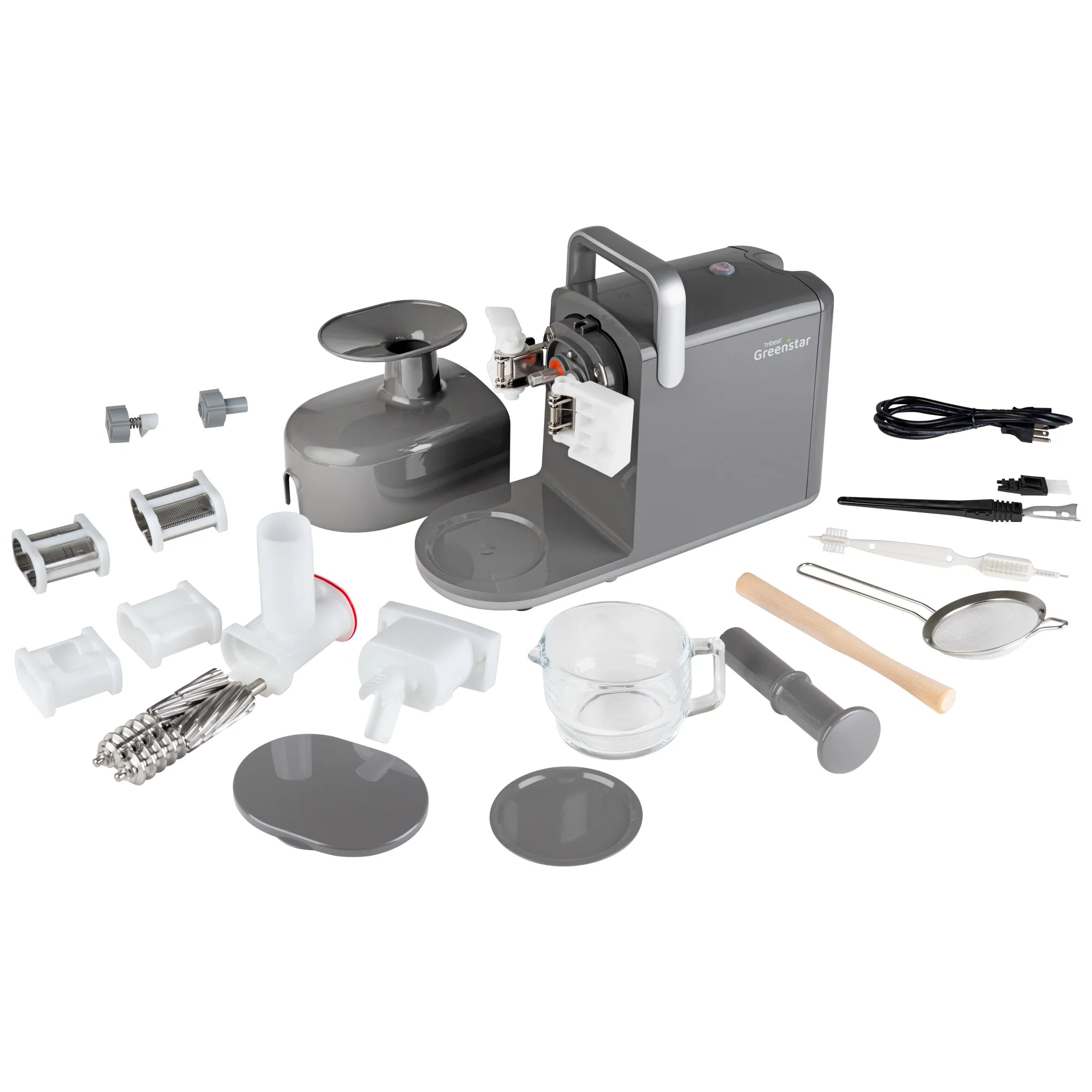 Greenstar® 5 All Stainless Steel Twin Gear Cold Press Masticating Juicer GS5-2GY-B / GS5-2WH-B