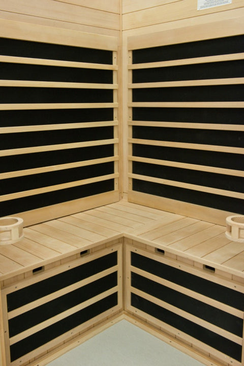 Radiant Health Saunas® EC-3H 3 Person Corner Elite Model