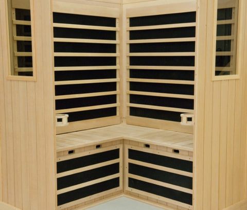 Radiant Health Saunas® EC-3H 3 Person Corner Elite Model