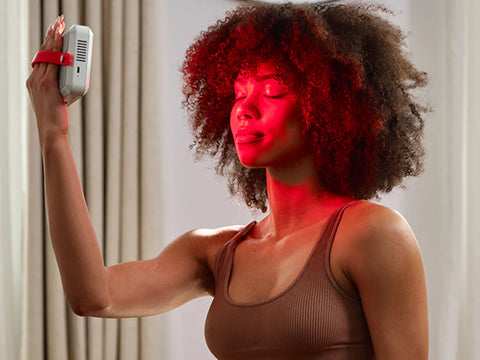 targeted red and near infrared light therapy using the Kala Red Light Mini 2.0
