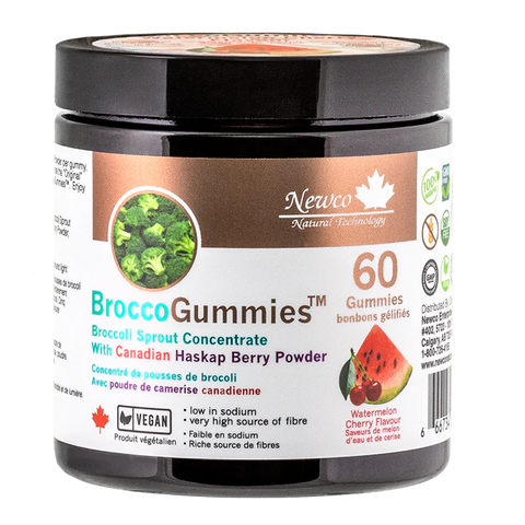 NewCo BroccoGummies Watermelon Cherry, 60 Gummies