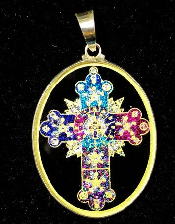 SF Rose Cross Pendant .