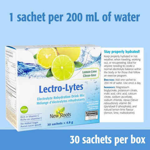 New Roots Lectro-Lytes Lemon Lime Powder