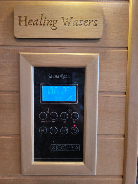 two person infrared sauna for detox and recovery - panel