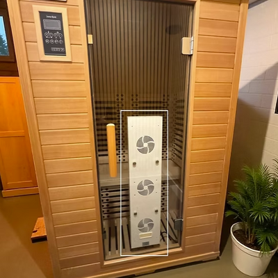 2-Person Far Infrared Sauna with Red Light Panel - INTRODUCTORY PRICE. **Please call for shipping and/or delivery quote