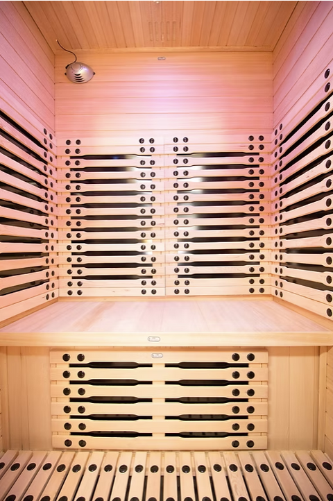 2-Person Far Infrared Sauna with Red Light Panel - INTRODUCTORY PRICE. **Please call for shipping and/or delivery quote