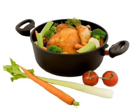 Titanium Exclusive Cookware Roasting Pot (Glass Lid Included)