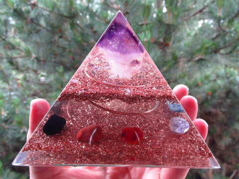 Amethyst Orgone Pyramid