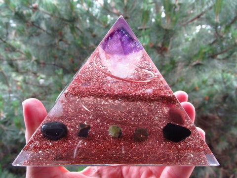 Amethyst Orgone Pyramid