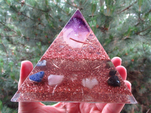 Amethyst Orgone Pyramid