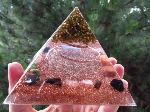 Flower of Life Orgone Pyramid