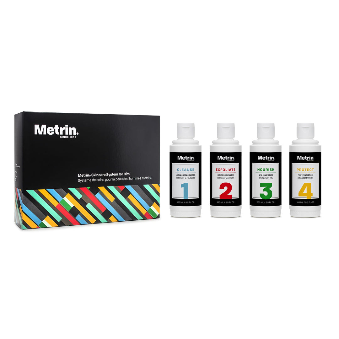 Metrin® Skincare System For Him – Full Size 165 mL – trianglehealing