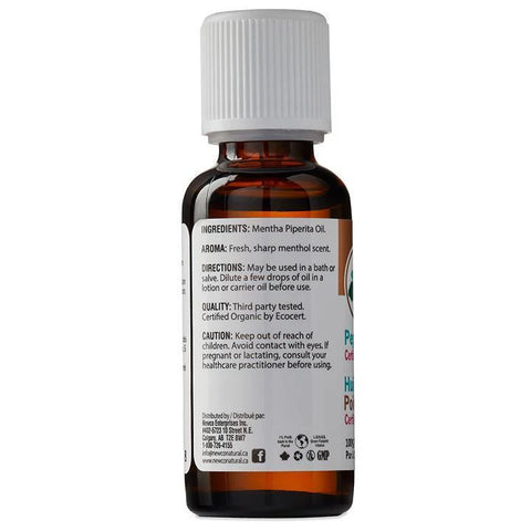 NewCo Peppermint Certified Organic Essential Oil, Two Sizes