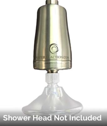 Natural Action Technologies® Stainless Steel Structured Water Revitalizer Shower Unit