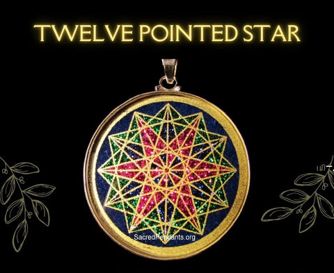 SF Twelve Pointed Star Pendant .