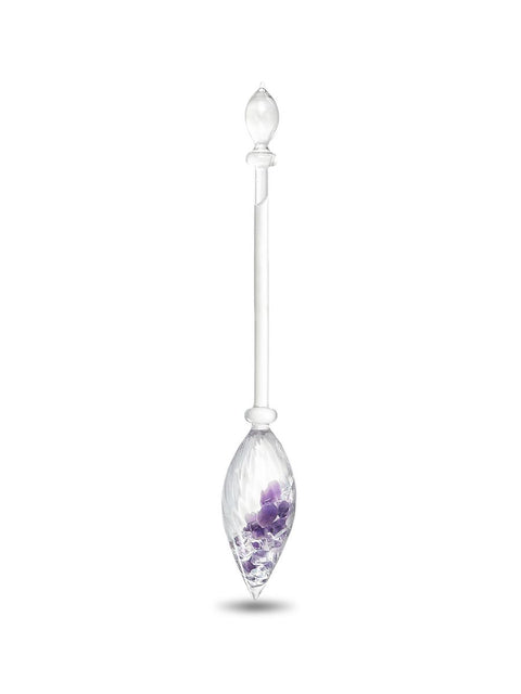 VJ Vino Vial Amethyst/ClearQuartz