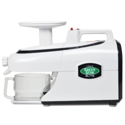 Tribest® Greenstar® Elite Jumbo Twin Gear Slow Masticating Juicer, GSE-5000-B, White
