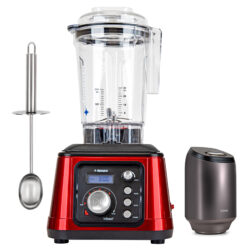 Tribest® Dynapro® Commercial High-Speed Vacuum Blender DPS-2250RD-B, Red